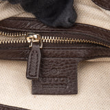 Gucci GG Monogram Bamboo Shoulder Bag