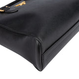 Prada Black Saffiano Leather Vittelo Handbag