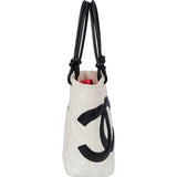 Chanel Quilted Bicolor Lambskin Cambon Handbag