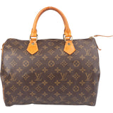 Louis Vuitton Canvas Monogram Speedy 30 Handbag