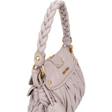 Miu Miu Quilted Lilac Leather City Handbag