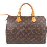 Louis Vuitton Canvas Monogram Speedy 30 Handbag