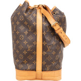 Louis Vuitton Canvas Monogram Sac Noe Grande Shoulder Bag - vintageandkickz