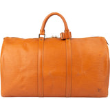 Louis Vuitton Cognac Epi Leather Keepall 50