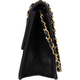 Chanel Quilted Lambskin 24K Gold Single Flap Crossbody Bag