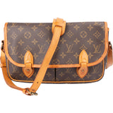 Louis Vuitton Canvas Monogram Gibeciere PM Crossbody Bag