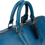 Louis Vuitton Bleu Epi Leather Keepall 45