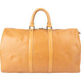 Louis Vuitton Beige Epi Leather Keepall 45 - vintageandkickz