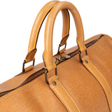 Louis Vuitton Beige Epi Leather Keepall 45 - vintageandkickz