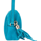 Gucci Blue Nubuk Leather GG Soho Crossbody Bag