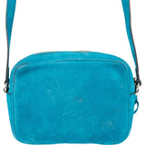 Gucci Blue Nubuk Leather GG Soho Crossbody Bag
