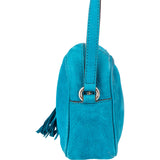 Gucci Blue Nubuk Leather GG Soho Crossbody Bag