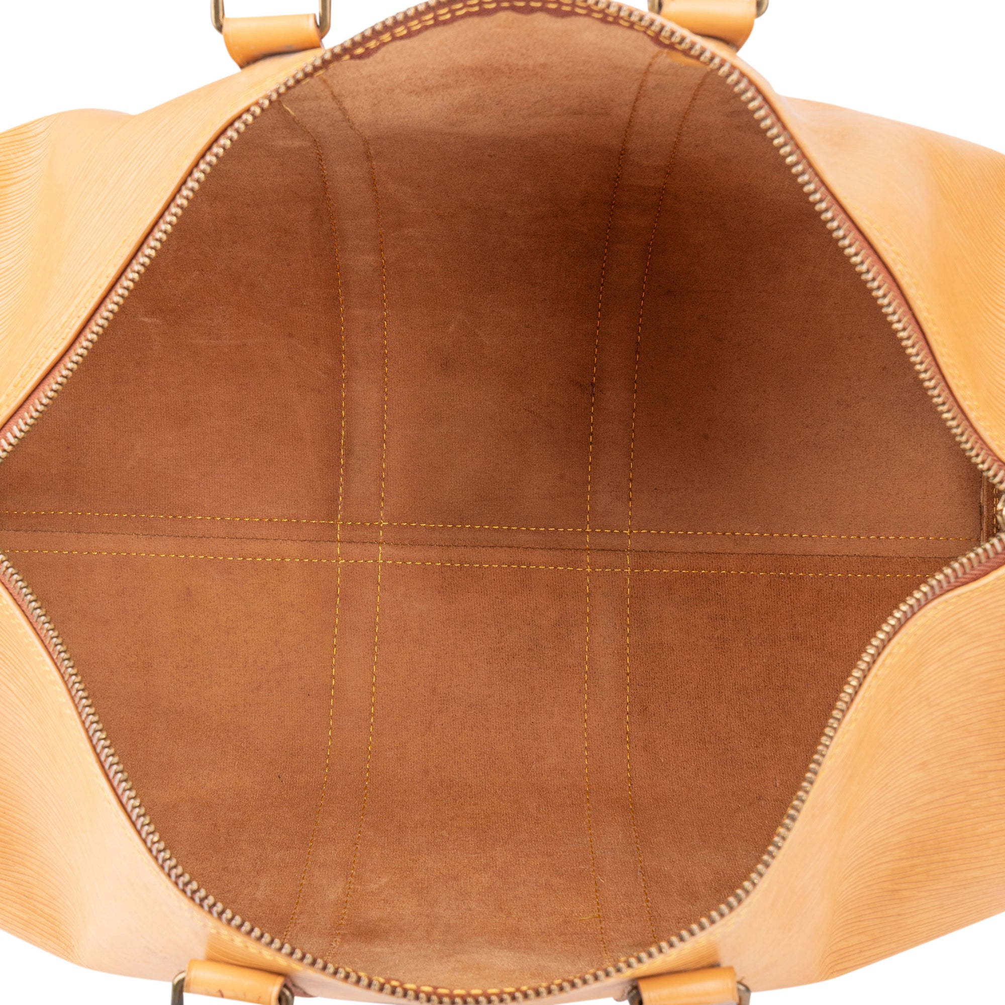 Louis Vuitton Beige Epi Leather Keepall 45 - vintageandkickz