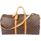 Louis Vuitton Canvas Monogram Keepall 60 Bandouliere