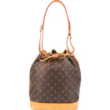 Louis Vuitton Canvas Monogram Sac Noe Grande Shoulder Bag