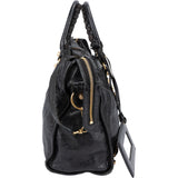 Balenciaga Black Leather City Handbag