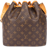 Louis Vuitton Canvas Monogram Sac Noe Petit Shoulder Bag