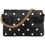 Gucci Black Leather Queen Margaret Bee Shoulder Bag