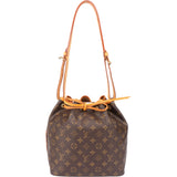 Louis Vuitton Canvas Monogram Sac Noe Petit Shoulder Bag