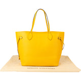 Louis Vuitton Yellow Epi Leather Neverfull MM Shopper Handbag