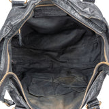 Balenciaga Black Leather City Handbag