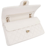 Chanel Quilted Caviar Leather Medium Double Flap Shoulder Bag