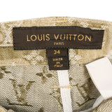 Louis Vuitton Beige Monogram Camouflage Denim Mini Skirt (FR34 / DE32)