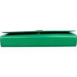 Saint Laurent Green Leather Clutch