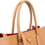 Prada Saffiano Leather Double Handbag