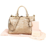 Miu Miu Vitello Lux Leather Handbag