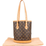 Louis Vuitton Monogram Canvas Bucket PM Shoulder Bag