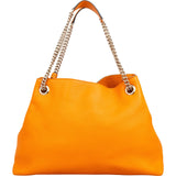 Gucci Pebbled Leather Soho Chain Tote Shoulder Bag