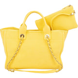 Chanel Canvas Small Deauville Tote Handbag