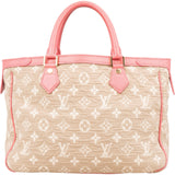 Louis Vuitton Denim Monogram Cabas Sabbia MM Handbag