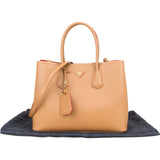 Prada Saffiano Leather Double Handbag