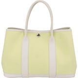 Hermès Toile Canvas Leather Garden Party 30 Tote Handbag