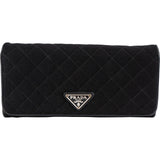 Prada Quilted Cotton Continental Flap Wallet