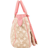 Louis Vuitton Denim Monogram Cabas Sabbia MM Handbag