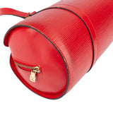 Louis Vuitton Red Epi Leather Soufflot Handbag