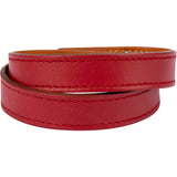 Hermès Red Leather Kelly Double Tour Bracelet