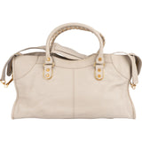 Balenciaga Beige Leather Giant City Handbag