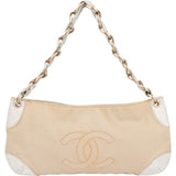 Chanel Canvas and Leather CC Olsen Shoulder Bag