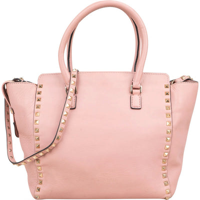 Valentino Garavani Leather Rockstud Handbag