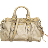 Miu Miu Vitello Lux Leather Bow Handbag