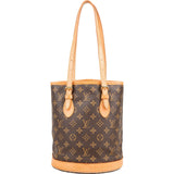 Louis Vuitton Monogram Canvas Bucket PM Shoulder Bag
