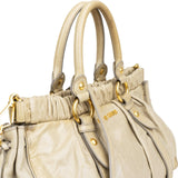 Miu Miu Vitello Lux Leather Satchel Handbag