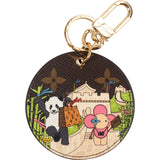 Louis Vuitton Canvas Monogram Illustre Great China Wall Bag Charm M00500