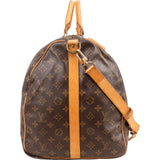 Louis Vuitton Monogram Canvas Keepall 60 Bandoulière Travel Bag