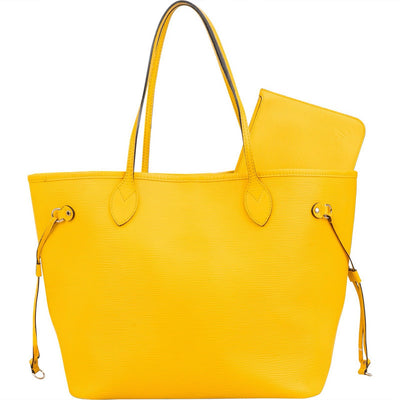 Louis Vuitton Yellow Epi Leather Neverfull MM Shoulder Bag