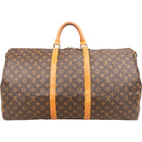 Louis Vuitton Monogram Canvas Keepall 60 Bandoulière Travel Bag